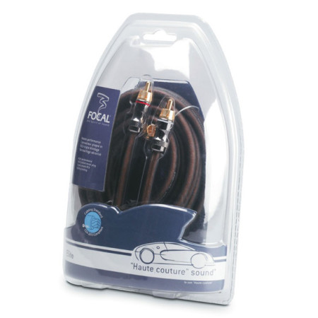 Focal Elite 2 Channel Stereo RCA Stereo Cable 100 cm Triple Shielded Focal Elite 2 Channel Stereo RCA Stereo Cable 100 cm Triple Shielded